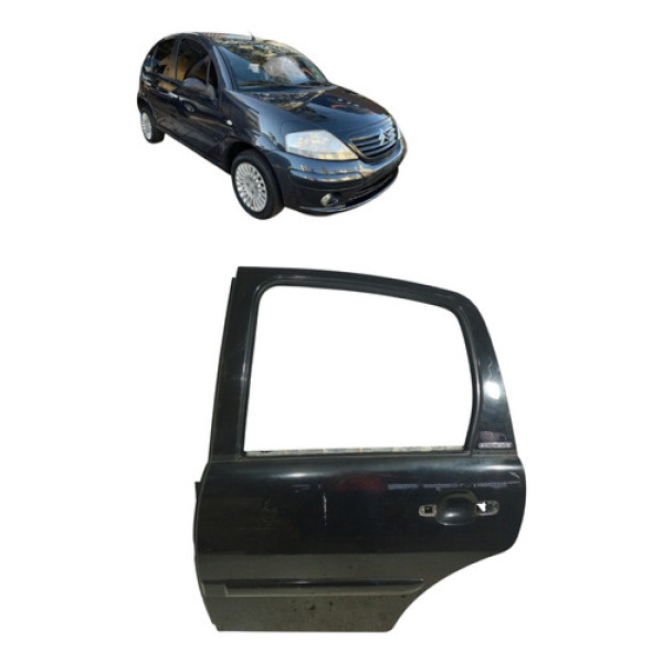 Porta Traseira Citroen C3 2003 2012 Esquerda