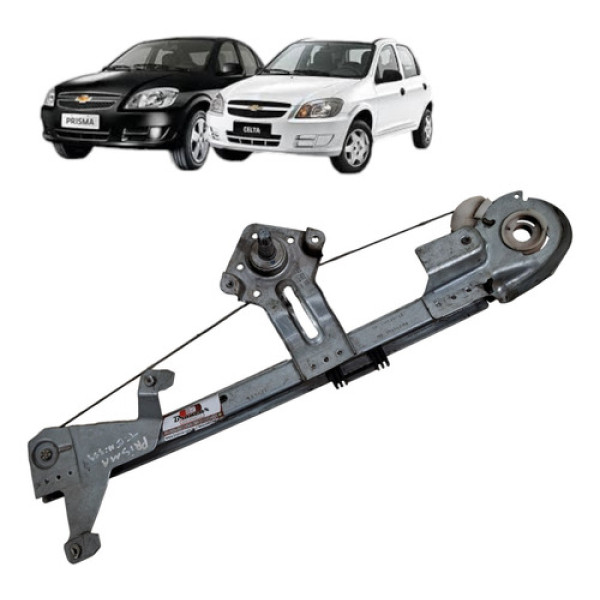 Maquina Vidro Manual Traseiro Celta Prisma 2007 2012 Esquerd