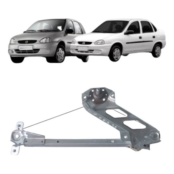 Maquina Vidro Manual Traseira Corsa 1994 2016 Esquerdo