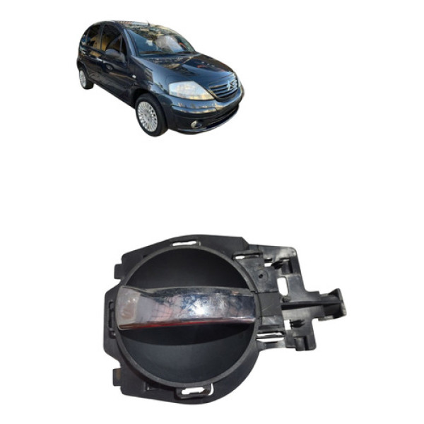 Macaneta Interna Porta Traseira Citroen C3 2008 Direita