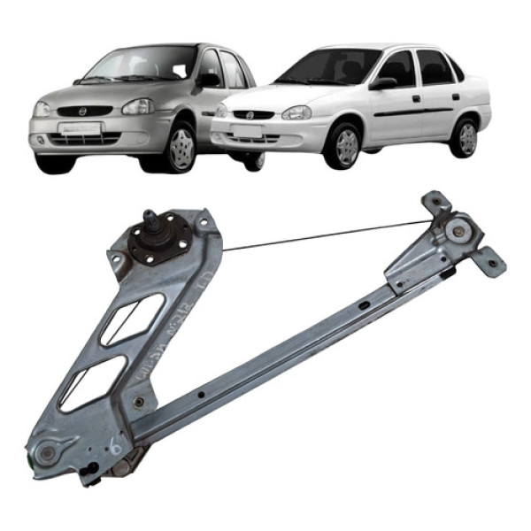 Maquina Vidro Manual Traseira Corsa 1994 2016 Direito