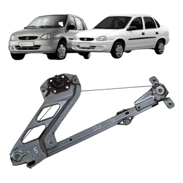Maquina Vidro Manual Traseira Corsa 1994 2016 Direito