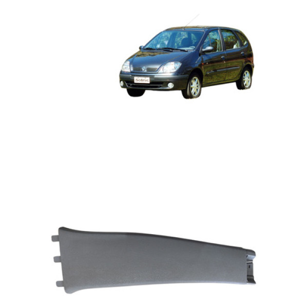 Acabamento Coluna Central Renault Scenic 2003 2010 Esquerda