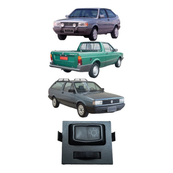Botão Chave Luz C/reostato Volkswagen Gol 1988/1995