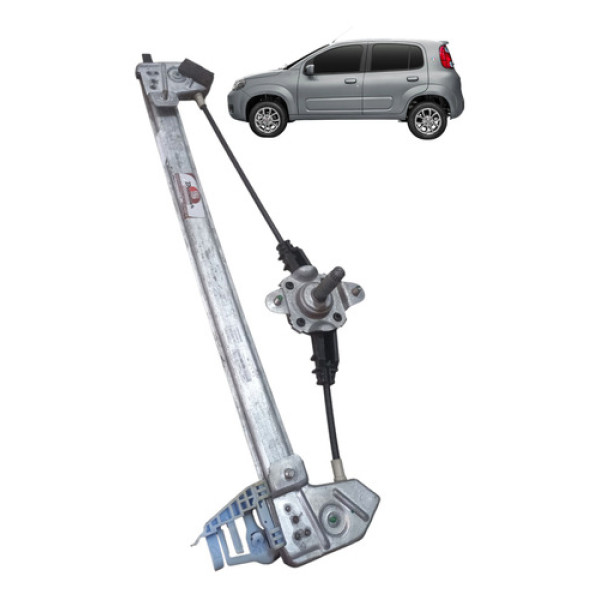 Máquina Vidro Manual Traseiro Uno Vivace 2011 2021 Direito