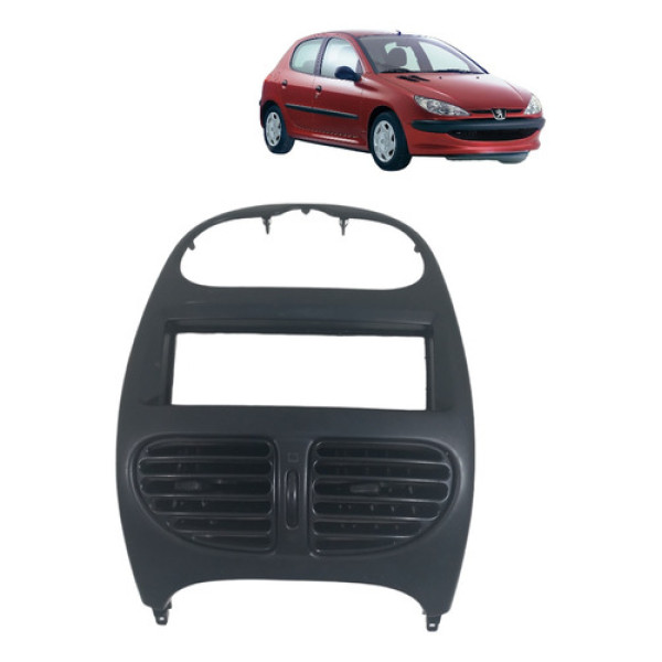 Moldura Painel Central Peugeot 206 2000 A 2008