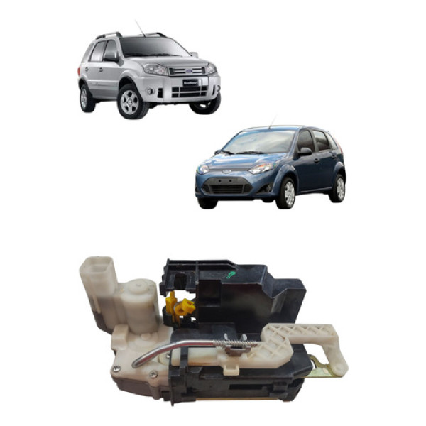 Fechadura Eletrica Porta Traseira Fiesta 2003 2012 Esquerda