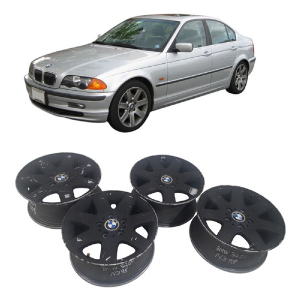 Jogo Rodas Aro 16 5 Furos Bmw 320i 2000 2006