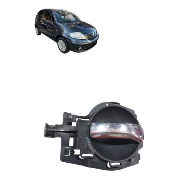 Macaneta Interna Porta Dianteira Citroen C3 2008 Direita