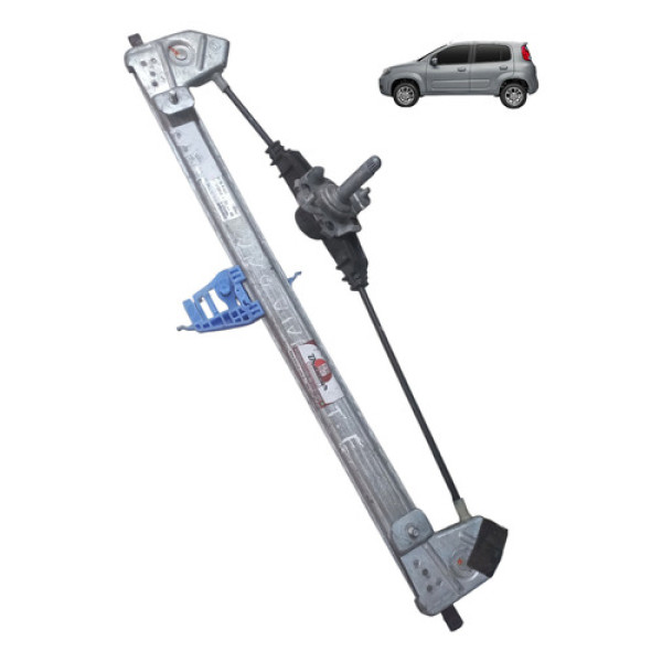 Máquina Vidro Manual Traseiro Uno Vivace 2011 2021 Direito