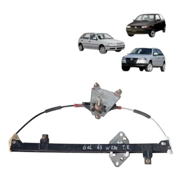 Maquina Vidro Manual Traseiro Gol G2 G4 1994 2014 Esquerdo