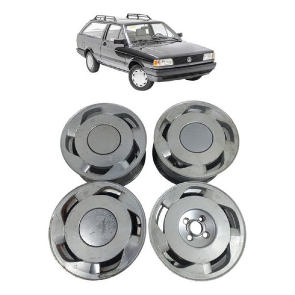 Jogo Rodas Volcano Orbital Gol Parati Aro 15 4x100