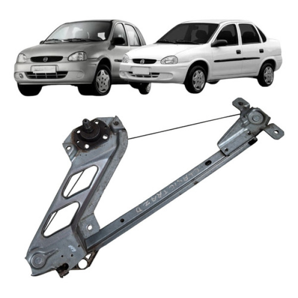 Maquina Vidro Manual Traseira Corsa 1994 2016 Direito