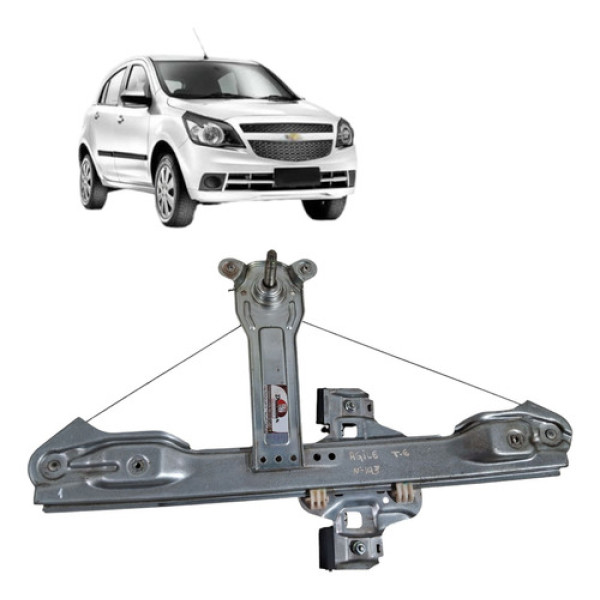 Maquina Vidro Manual Traseiro Agile 2009 2014 Esquerdo