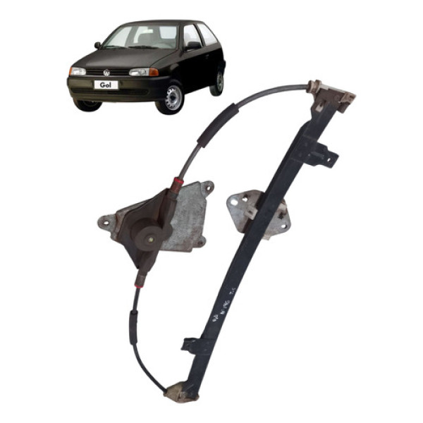 Máquina Vidro Manual Traseira Gol G2 G3 1996 2005 Esquerda