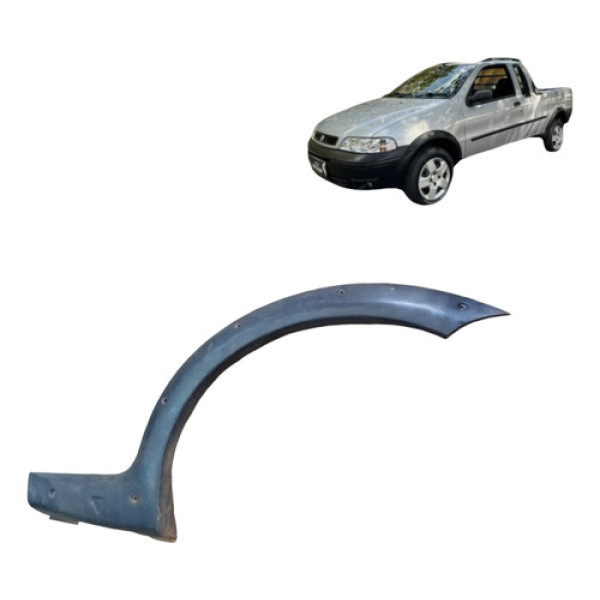 Acabamento Paralama Traseiro Esquerdo Fiat Strada 2000 2004