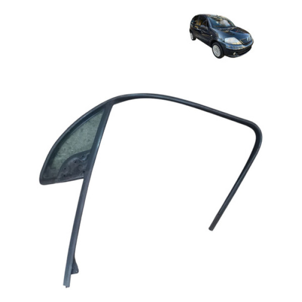 Borracha Canaleta Vidro Dianteiro Citroen C3 2008 Esquerdo