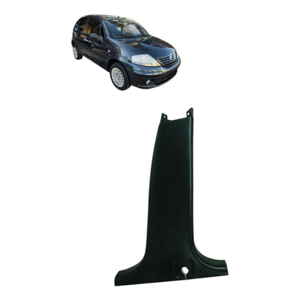 Acabamento Coluna Central Citroen C3 2003 2012 Direita