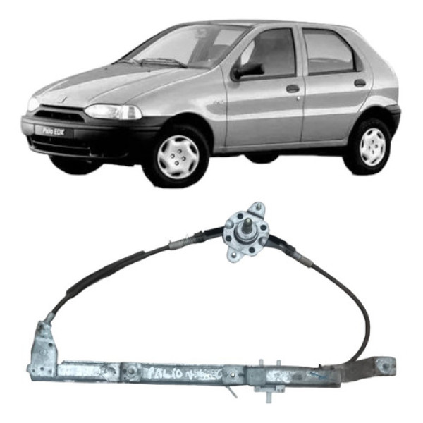 Maquina Vidro Manual Traseira Esquerda Fiat Palio 1996 2012