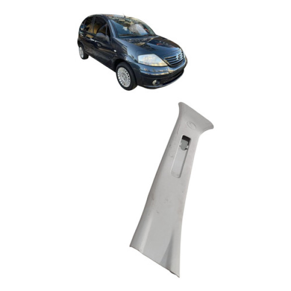 Acabamento Coluna Central Citroen C3 2003 2012 Esquerda