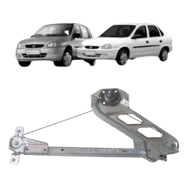 Maquina Vidro Manual Traseira Corsa 1994 2016 Esquerdo