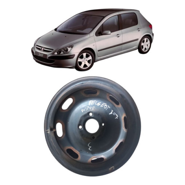 Roda Ferro Peugeot 307 Aro 15 4 Furos