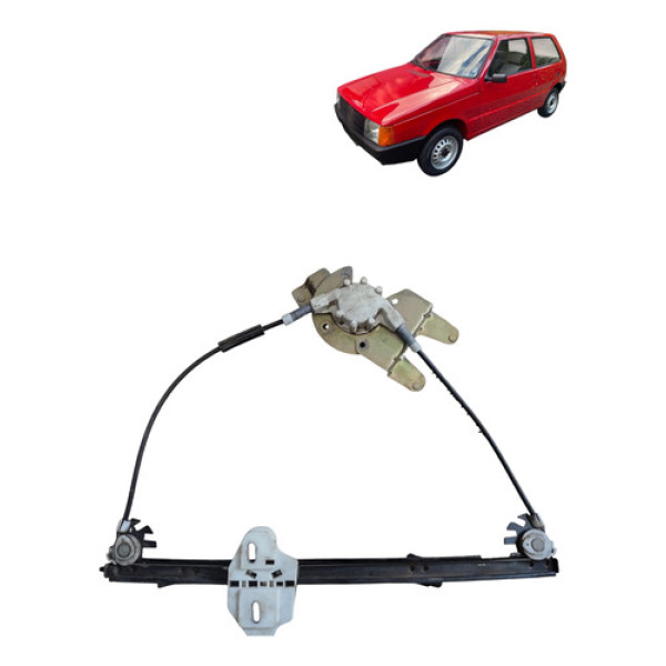 Máquina Vidro Elétrico S/ Motor Dianteira Fiat Uno Esquerda