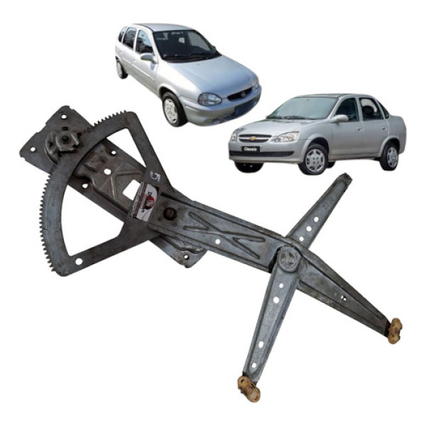 Maquina Vidro Manual Dianteira Corsa 1994 2016 Direita