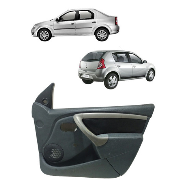 Forro Porta Dianteira  Logan Sandero 2008 A 2013