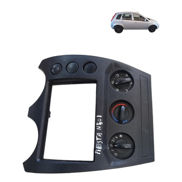 Moldura Comando Ar Fiesta Hatch 2007 2012 