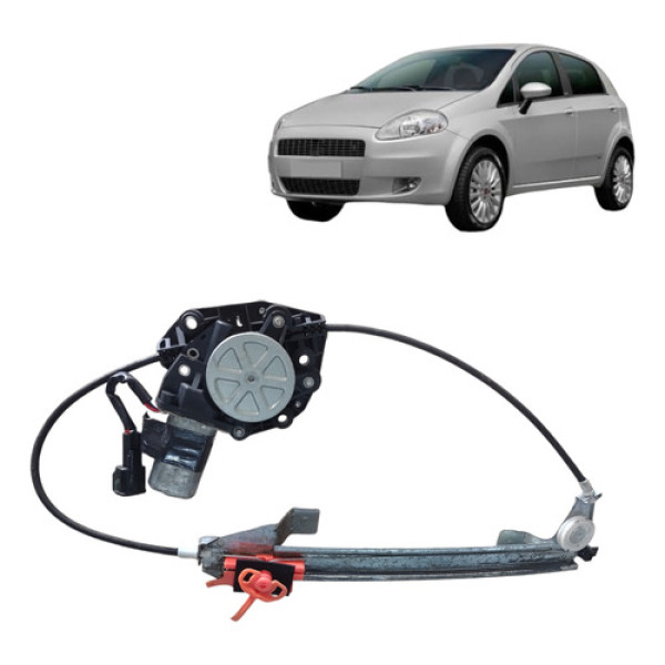 Máquina Vidro Traseiro Esquerdo Fiat Punto 2008 2012