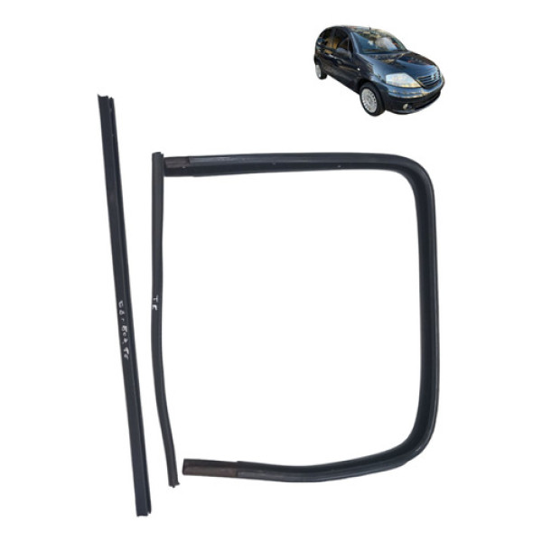 Kit Canaleta Traseira Citroen C3 2003 2012 Esquerdo