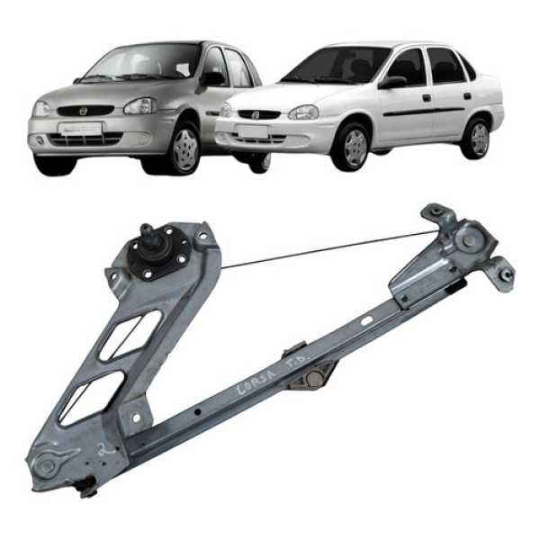 Maquina Vidro Manual Traseira Corsa 1994 2016 Direito