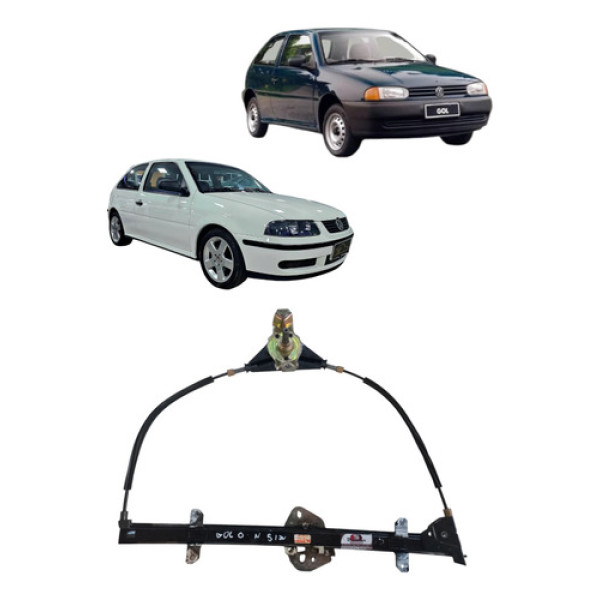 Máquina Vidro Manual Direita Gol G2 G3 1996 A 2005