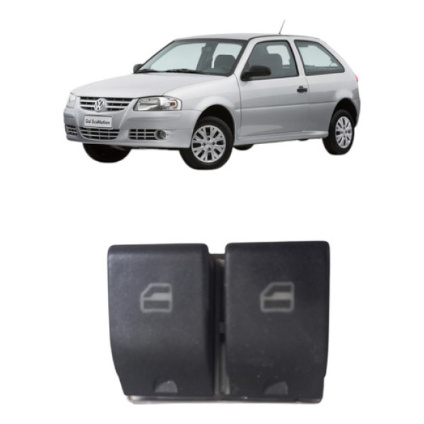 Botão Duplo Vidro Eletrico Gol G4  Dianteiro