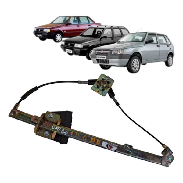 Maquina Vidro Manual Dianteiro Elba Prêmio Uno 1992 Direito