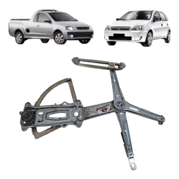 Maquina Vidro Manual Corsa Dianteira 2003 2012 Esquerda