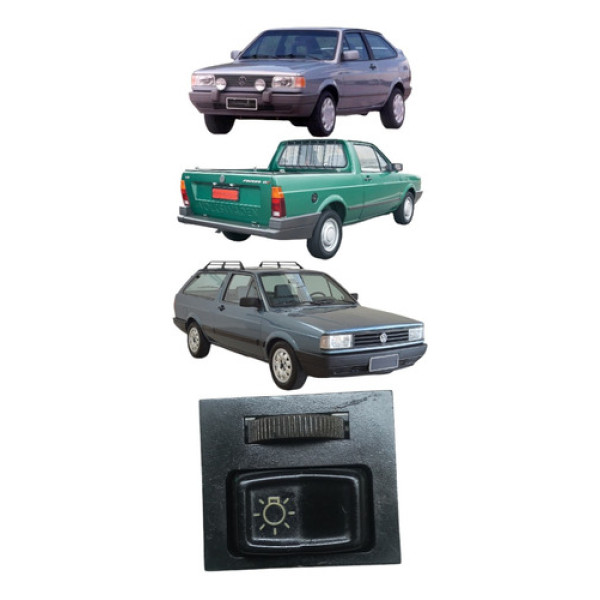 Botão Chave Luz C/reostato Volkswagen Gol 1988/1995