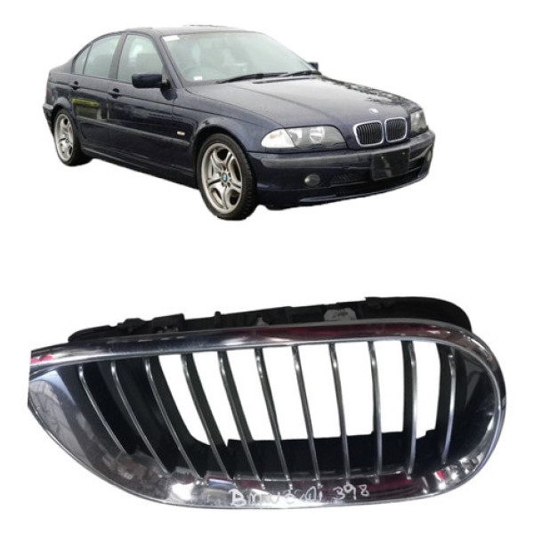 Moldura Grade Capo Bmw 320i 2000 2005 Direita 