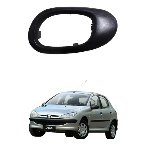 Moldura Maçaneta Interna Dianteira Direita Peugeot 206