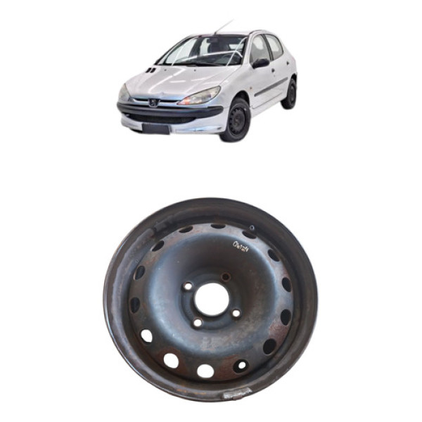 Roda Ferro Peugeot Citroen Aro 14 4 Furos