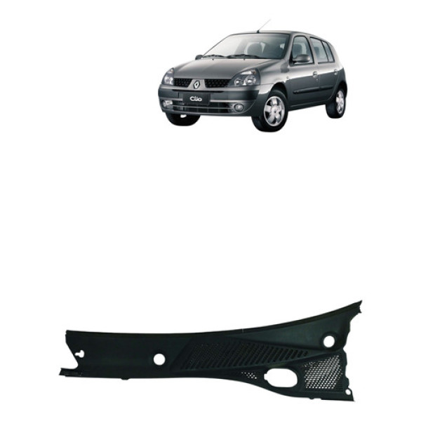 Grade Churrasqueira Renault Clio 2001 2009 Esquerda