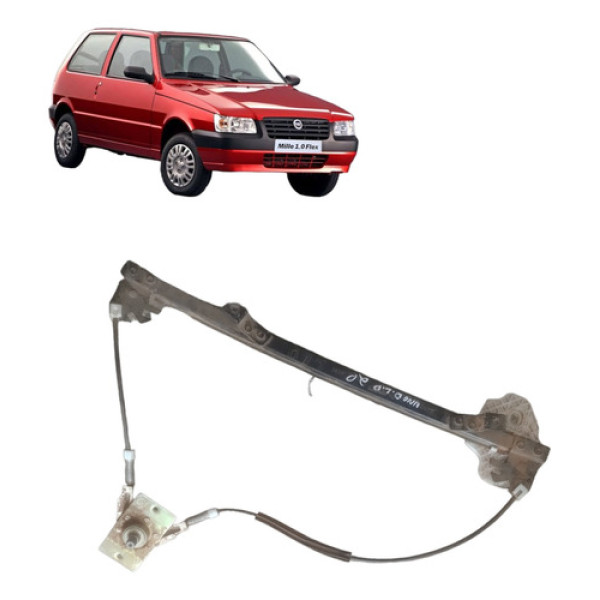 Máquina Vidro Dianteiro Direito Fiat Uno 2000 A 2013