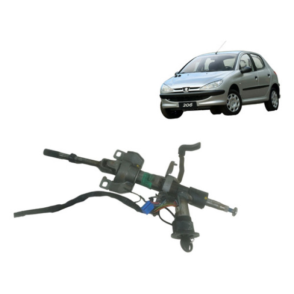 Coluna Direção Escamoteável Peugeot 206 2004 2010