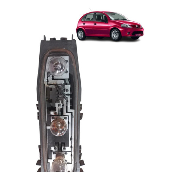 Circuito Lanterna Traseira Citroen C3 2003 2004 Esquerdo