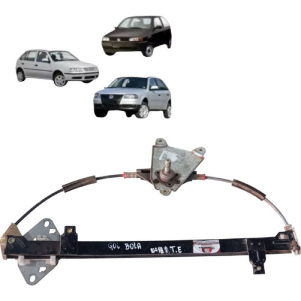 Maquina Vidro Manual Traseiro Gol G2 G4 1994 2014 Esquerdo