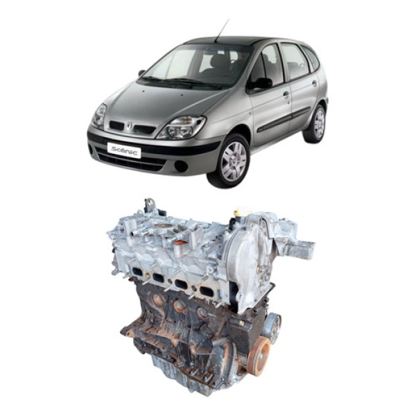 Motor Parcial Senic Megane 2.0 16v Gasolina 1996 2005