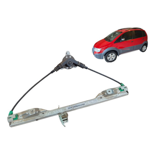 Máquina Vidro Manual Traseiro Idea 2005 2016 Esquerda