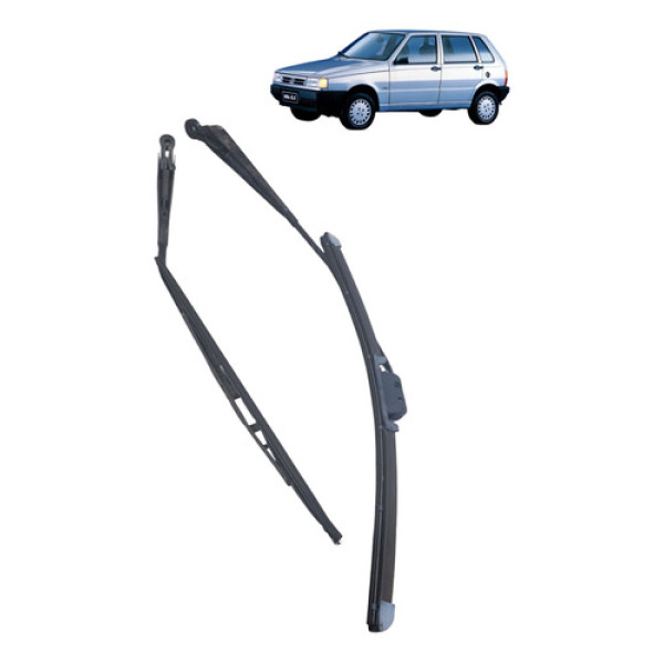 Par Haste Braço Limpador Parabrisa Dianteiro Uno 1995 1999