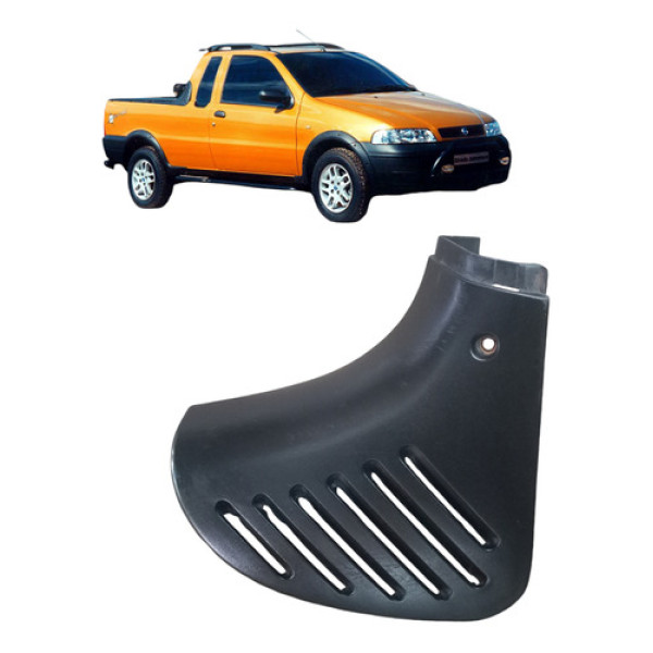 Acabamento Caçamba Fiat Strada 2001 2005 Lado Esquerda